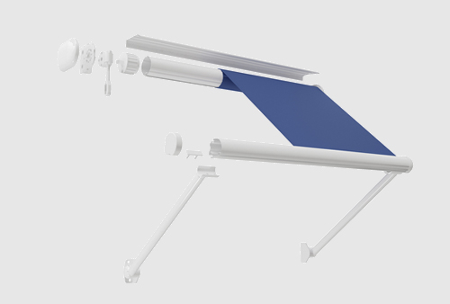 Drop Arm Awning Components