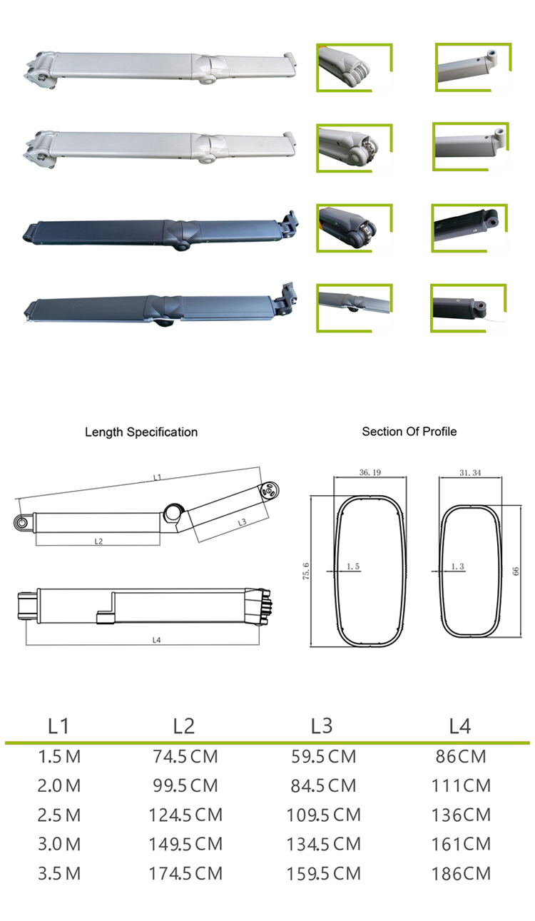 AFA800 Electric Awning Arms